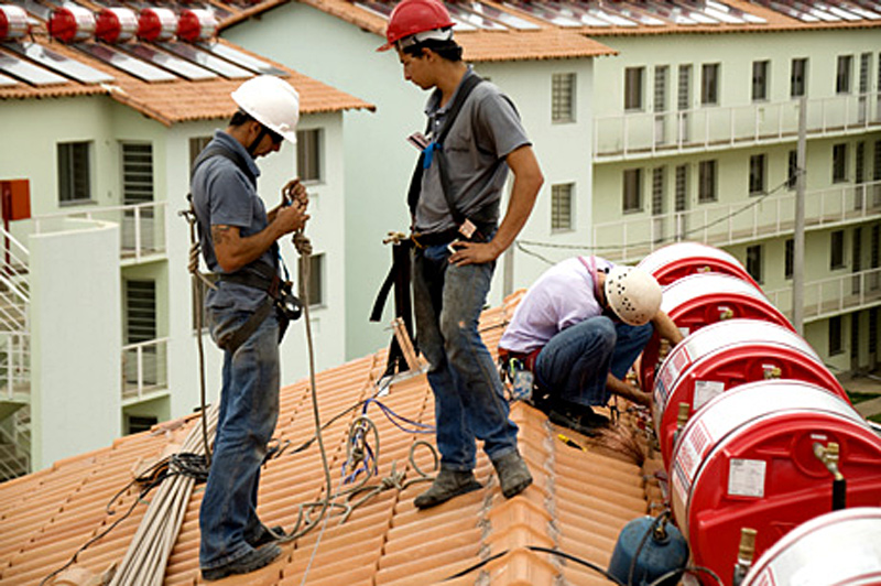 Installation solarthermischer Anlagen