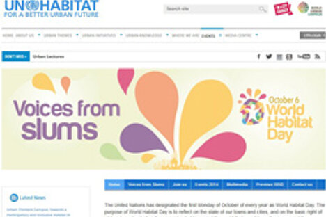 World Habitat Day 2014: Voices from Slums