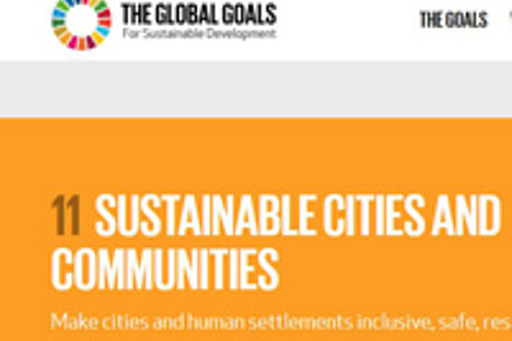 The Global Goal 11: Sustainable Cities and Communities