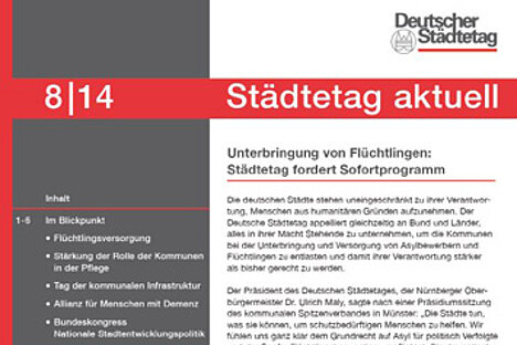 8|2014 Städtetag aktuell