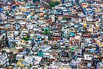 Ausschnitt von der Stadt Jodhpur, Indien, aus der Vogelperspektive