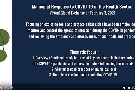 Municipal response to COVID-19 in the health sector