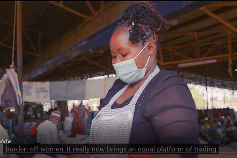 A market crèche in Kenya - enhancing economic security and social life for mothers